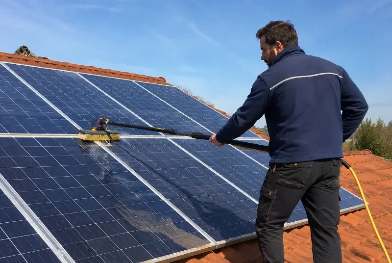 Nettoyage et entretien de panneaux solaires à Antoigné